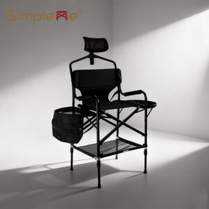 Wholesale Aluminum Folding Portable Tall Director Chairs Professional Makeup Artist Chair
